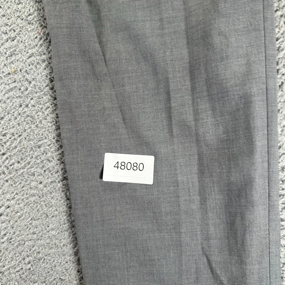Ralph Lauren Pant Men's 33x32‎ Gray Polyester Dress Straight Leg Preppy Business